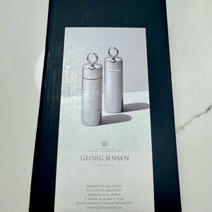 NWT Georg Jensen Stainless Steel Grinder Set